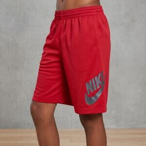 Nike SB Boys Athletic Shorts Red Large Logo Skate Basketball Gym XL 13-15Y